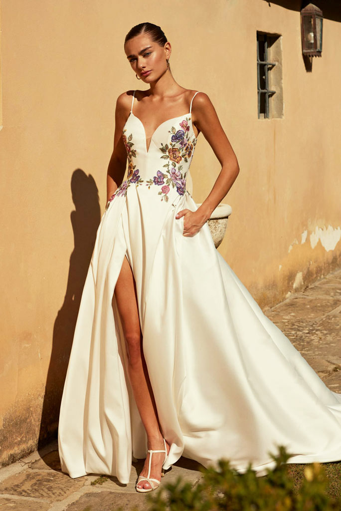 find modeca wedding dress
