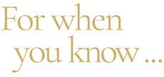 for when you know wedding dresses
